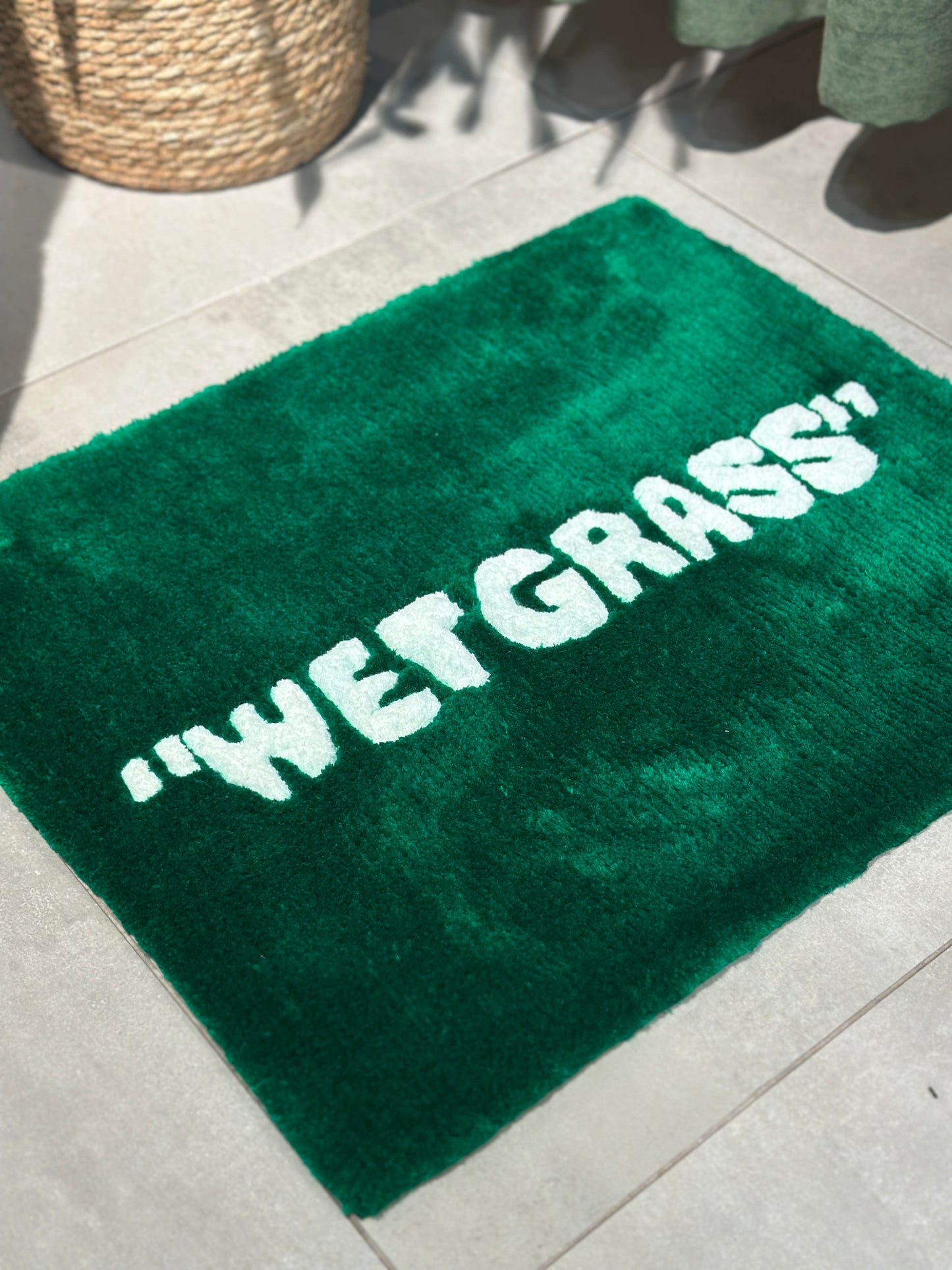 Wet Grass - Tasarım Banyo Halısı