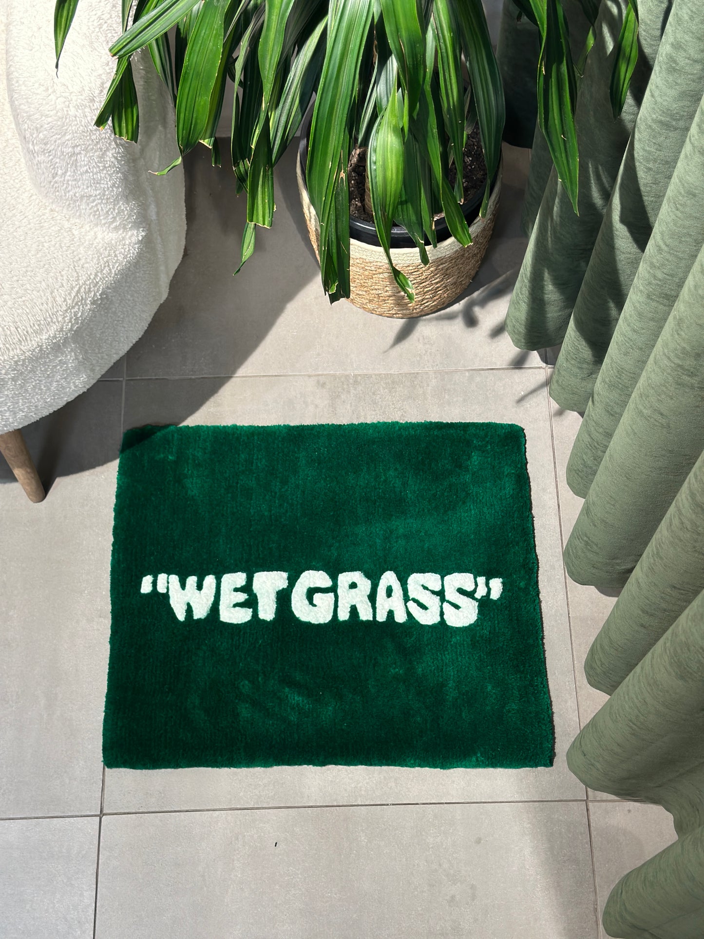 Wet Grass - Tasarım Banyo Halısı