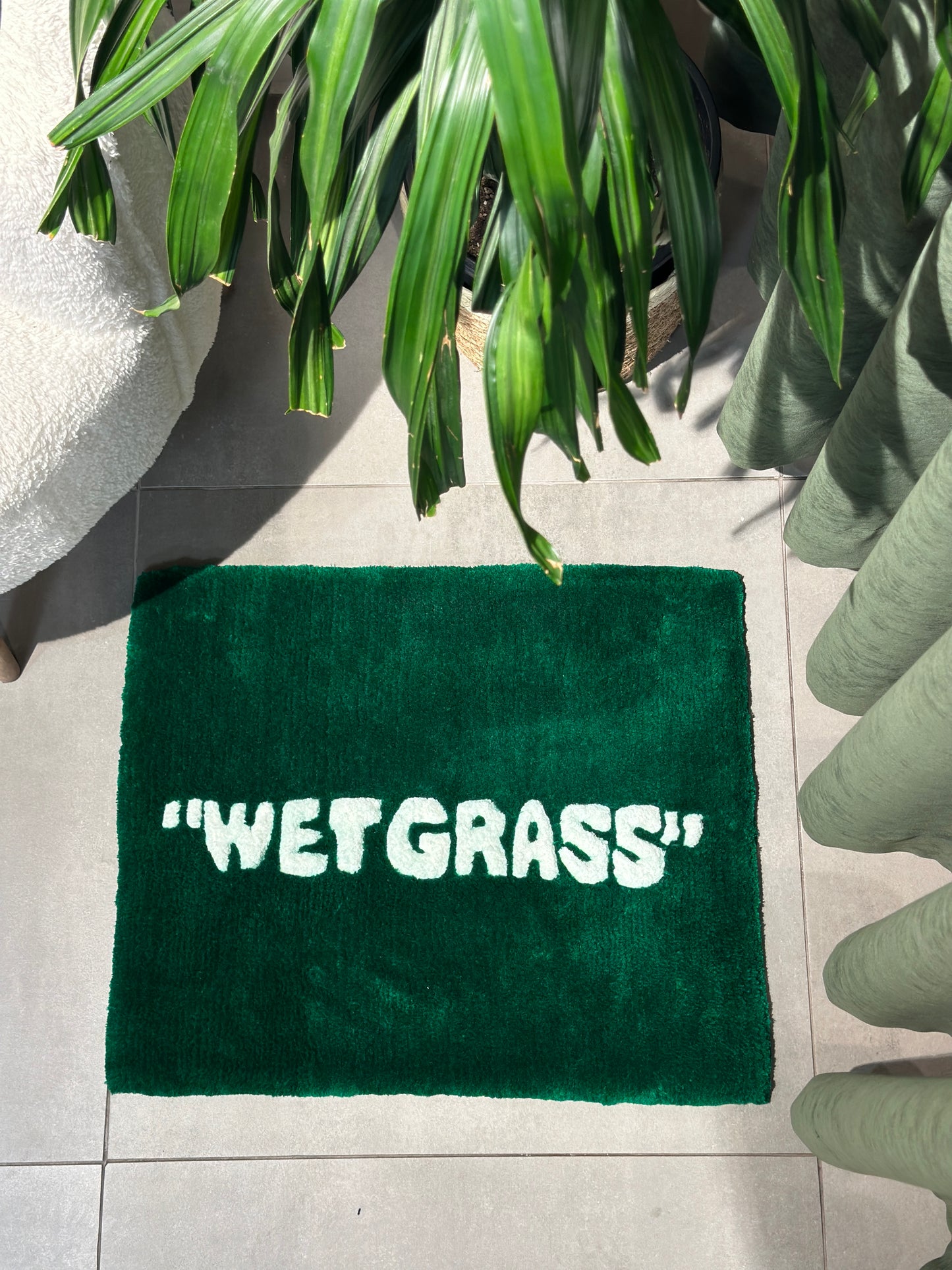Wet Grass - Tasarım Banyo Halısı