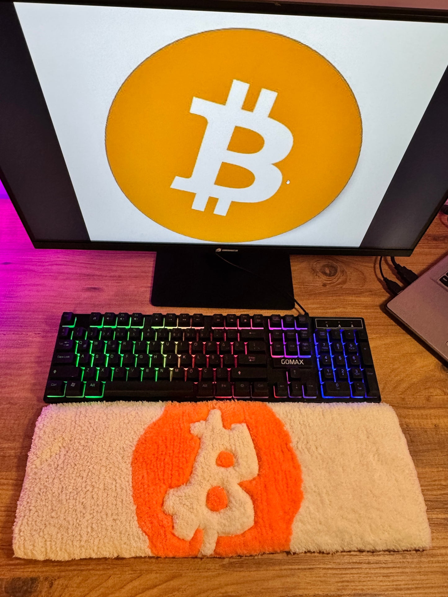 Bitcoin - Tasarım Klavye Halısı
