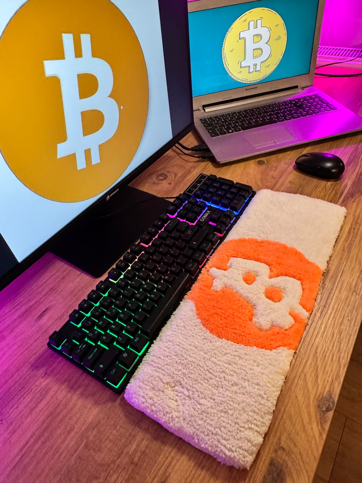 Bitcoin - Tasarım Klavye Halısı