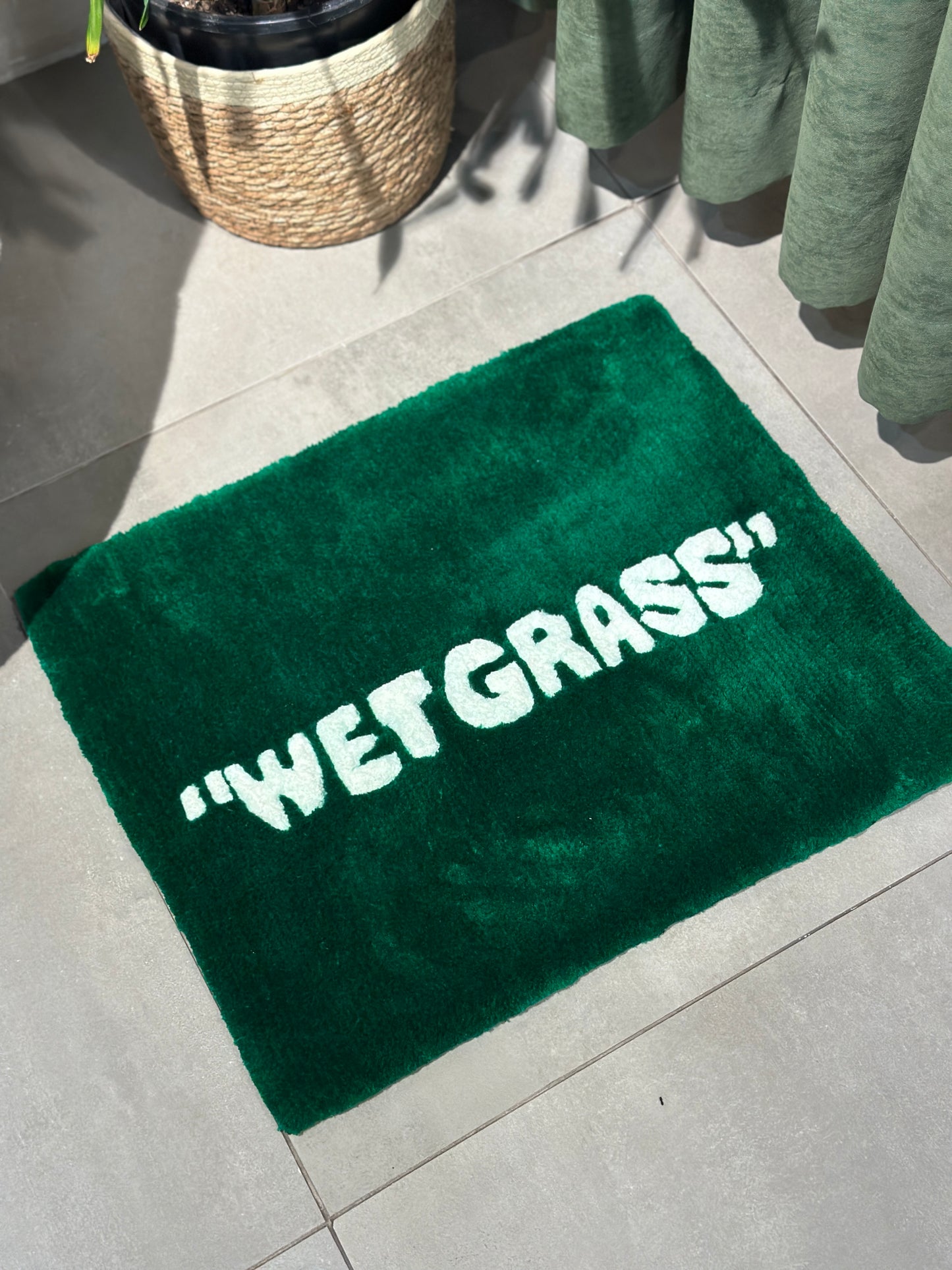 Wet Grass - Tasarım Banyo Halısı