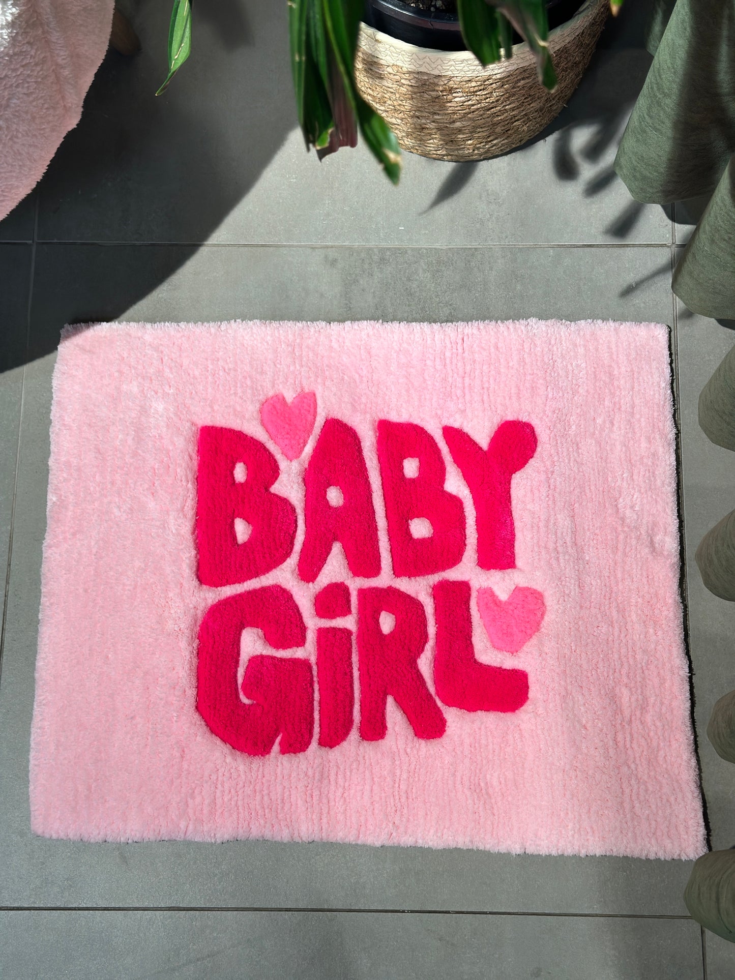 Baby Girl - Tasarım Banyo Halısı