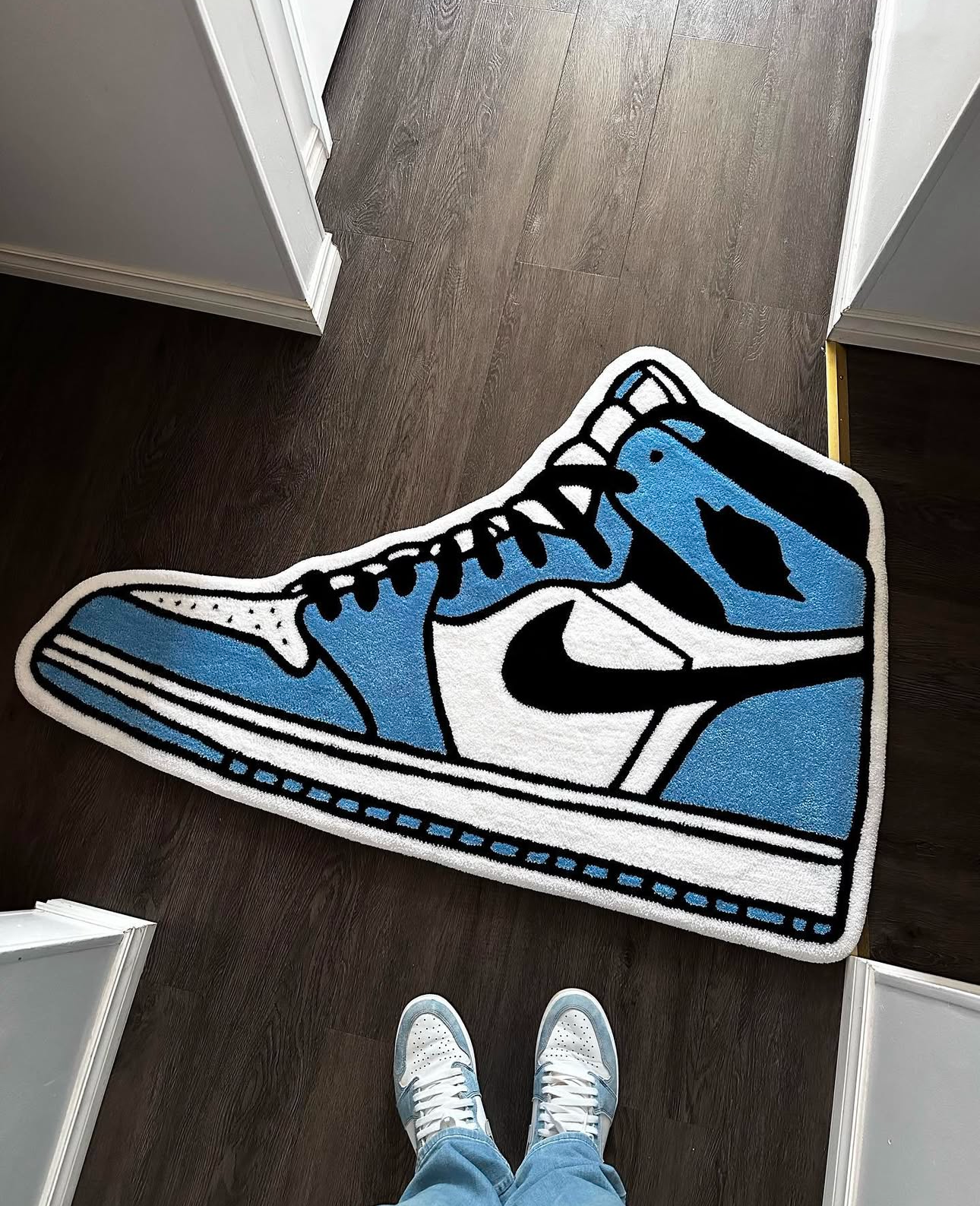 Air Jordan Blue - Tasarım Yer Halısı